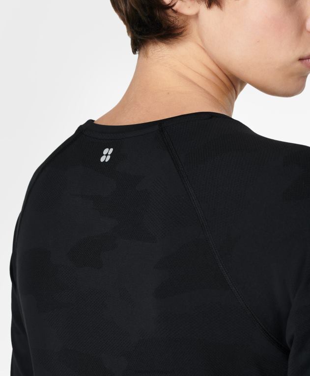 Sweaty Betty 女性 ダイナミックなシームレスなヨガトップ L4RHF1044 衣類 黒