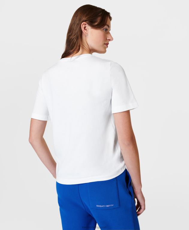 Sweaty Betty 女性 エッセンシャルクルーネックTシャツ L4RHF230 衣類 白