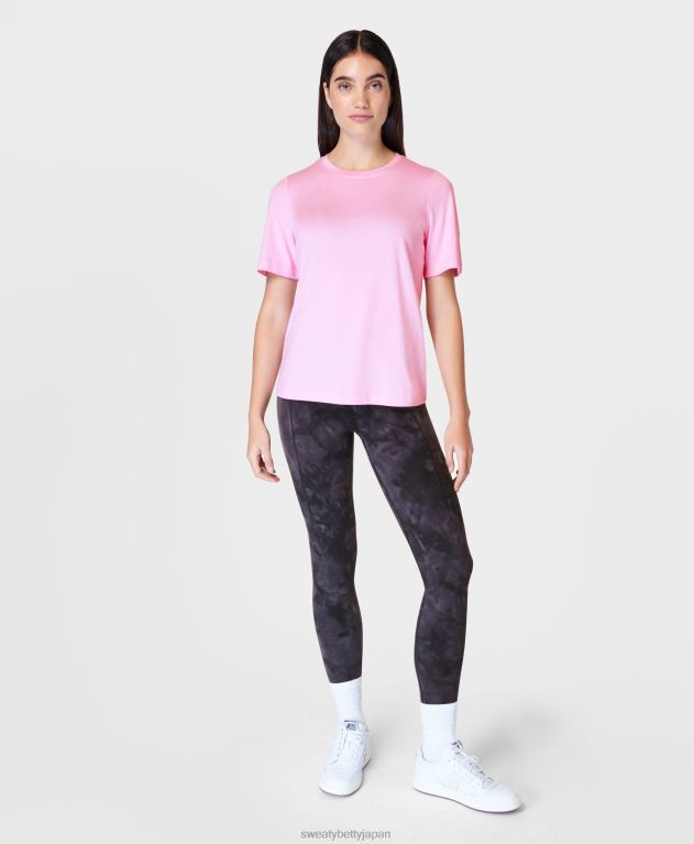 Sweaty Betty 女性 エッセンシャルクルーネックTシャツ L4RHF231 衣類 チョークピンク