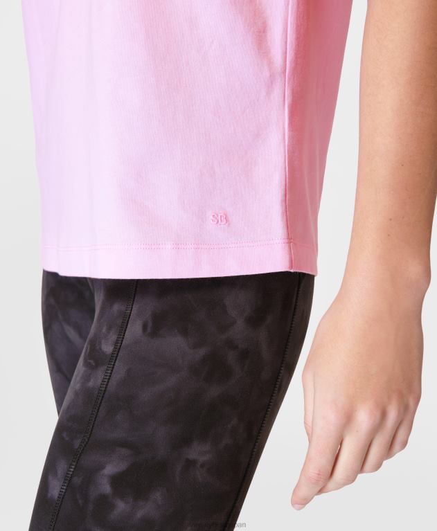 Sweaty Betty 女性 エッセンシャルクルーネックTシャツ L4RHF231 衣類 チョークピンク