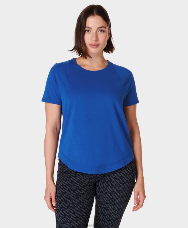 Sweaty Betty 女性 呼吸がしやすいランニングTシャツ L4RHF495 衣類 ライトニングブルー