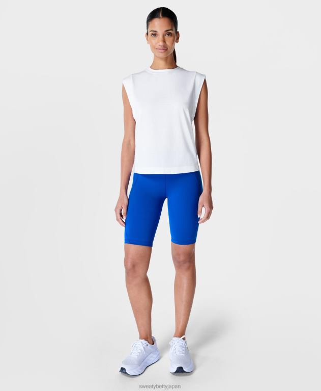 Sweaty Betty 女性 呼吸がしやすいボクシーなジムTシャツ L4RHF720 衣類 白