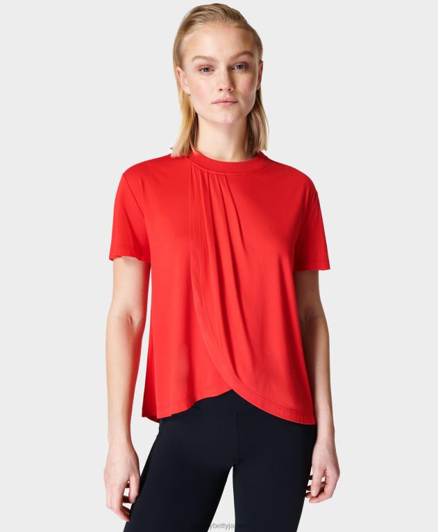 Sweaty Betty 女性 トリ半袖Tシャツ L4RHF971 衣類 チューリップレッド