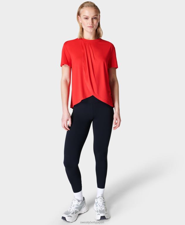 Sweaty Betty 女性 トリ半袖Tシャツ L4RHF971 衣類 チューリップレッド