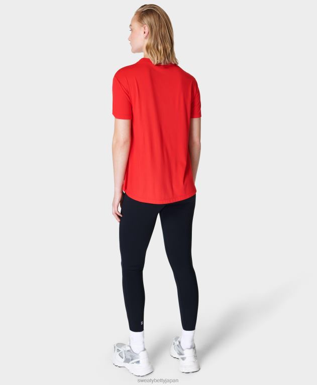 Sweaty Betty 女性 トリ半袖Tシャツ L4RHF971 衣類 チューリップレッド