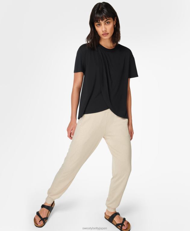 Sweaty Betty 女性 トリ半袖Tシャツ L4RHF972 衣類 黒