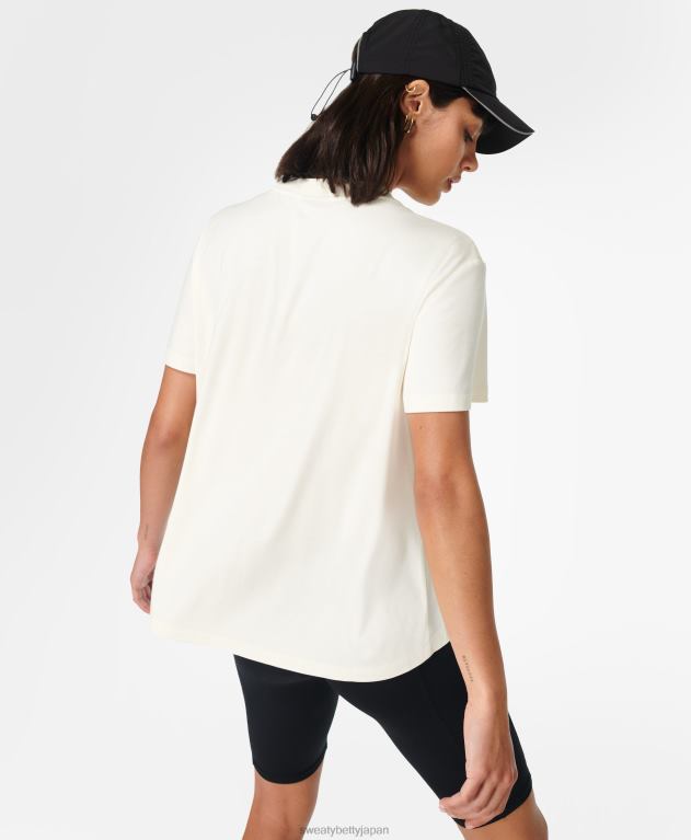 Sweaty Betty 女性 トリ半袖Tシャツ L4RHF973 衣類 アラバスターホワイト