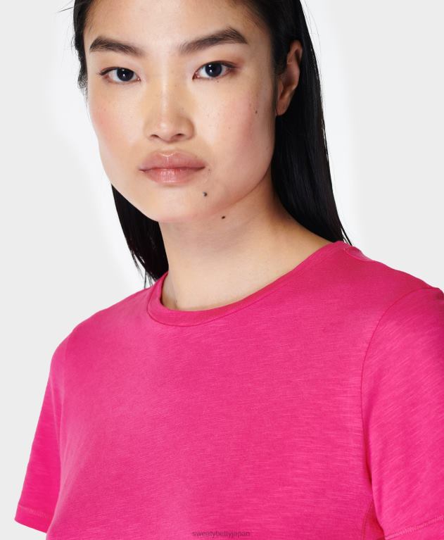 Sweaty Betty 女性 リフレッシュクルーネックTシャツ L4RHF976 衣類 フランボワーズピンク