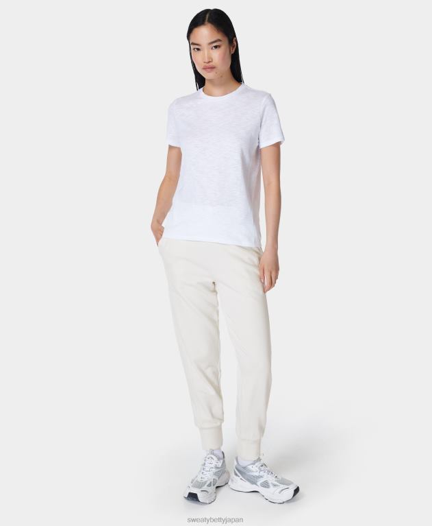 Sweaty Betty 女性 リフレッシュクルーネックTシャツ L4RHF978 衣類 白