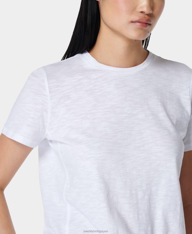 Sweaty Betty 女性 リフレッシュクルーネックTシャツ L4RHF978 衣類 白