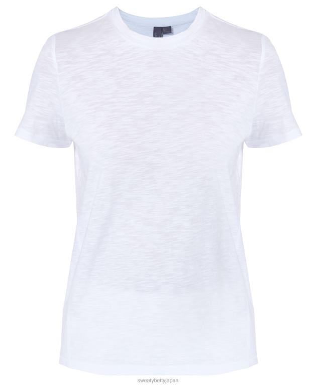 Sweaty Betty 女性 リフレッシュクルーネックTシャツ L4RHF978 衣類 白