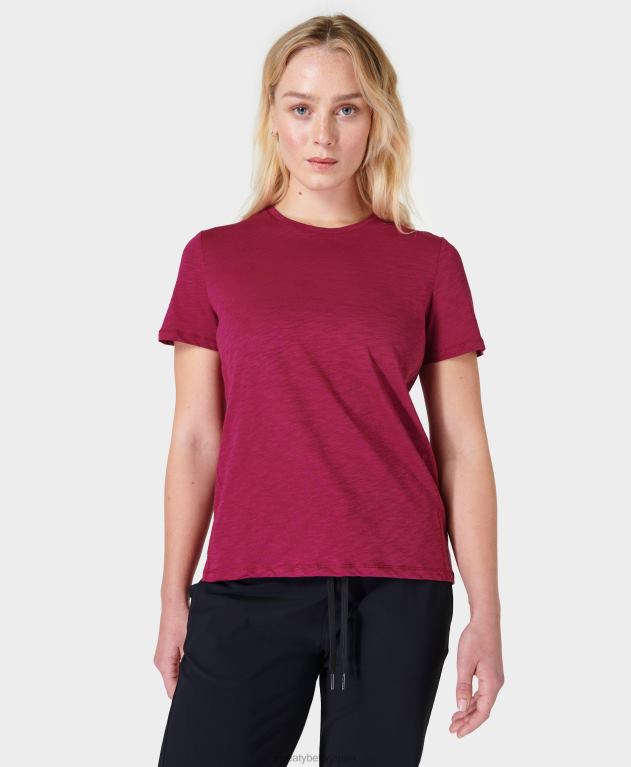 Sweaty Betty 女性 リフレッシュクルーネックTシャツ L4RHF979 衣類 ヴァンプレッド