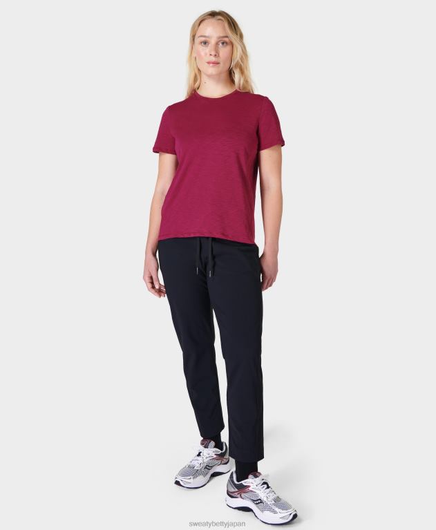 Sweaty Betty 女性 リフレッシュクルーネックTシャツ L4RHF979 衣類 ヴァンプレッド