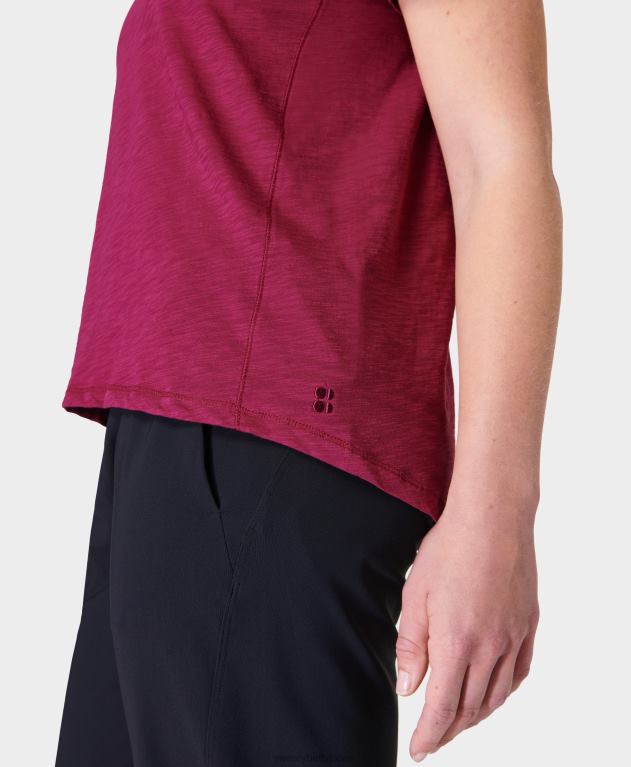 Sweaty Betty 女性 リフレッシュクルーネックTシャツ L4RHF979 衣類 ヴァンプレッド