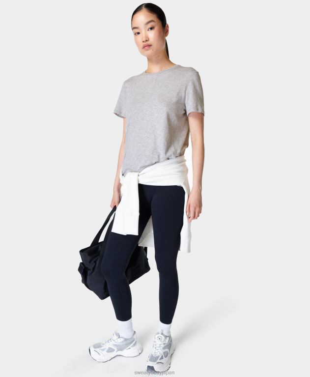 Sweaty Betty 女性 リフレッシュクルーネックTシャツ L4RHF981 衣類 ライトグレーメランジ