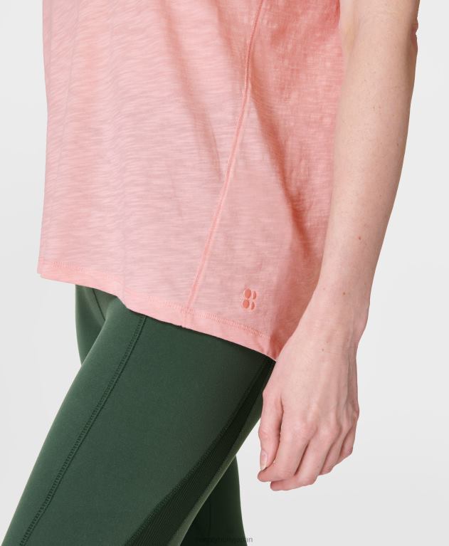 Sweaty Betty 女性 リフレッシュVネックTシャツ L4RHF1075 衣類 ソフトピンク